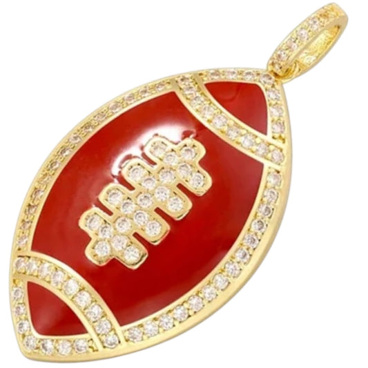 XL Football Charm